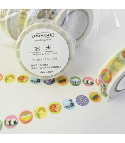 【7617】海外　マステ　6m巻売り　PETマスキングテープ　りんご 7617】海外 マステ 6m巻売り PETマスキングテープ りんご